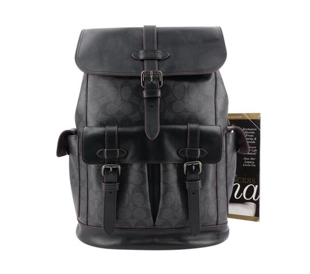 COACH/蔻驰 男士PVC配皮大号双肩包背包F50044