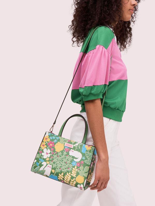 KATE SPADE/凯特·丝蓓sam 花园花朵图案中号手挽包
