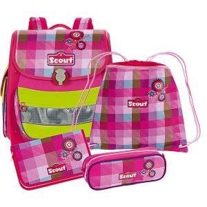 SCOUT 粉雏菊书包 4件套