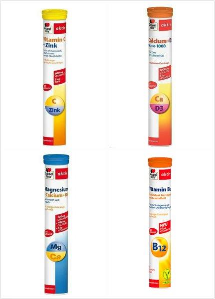 DOPPELHERZ 镁+钙+D3泡腾片