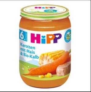 HIPP 六个月胡萝卜玉米果泥