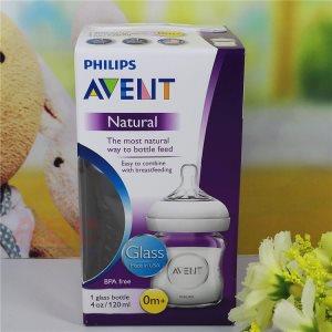 PHILIPS AVENT 新安怡接近自然玻璃奶瓶 0M+