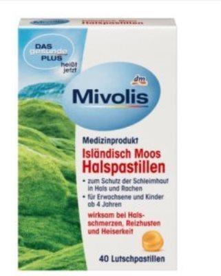 DM Mivolis 冰岛苔藓润喉片