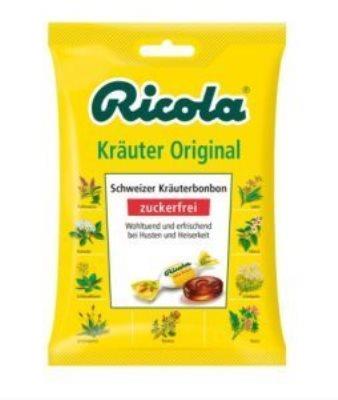 RICOLA 利口乐无糖润喉糖原味