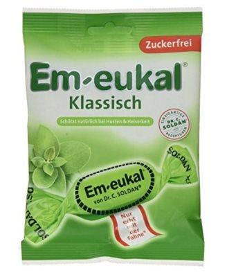 KINDER EM-EUKAL 薄荷味无糖润喉硬糖