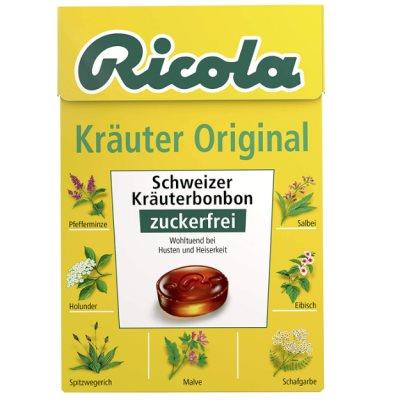 RICOLA 利口乐无糖系列原味天然润喉糖盒装